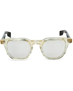 Chrome Hearts Tortoiseshell-Effect Square-Frame Glasses - White