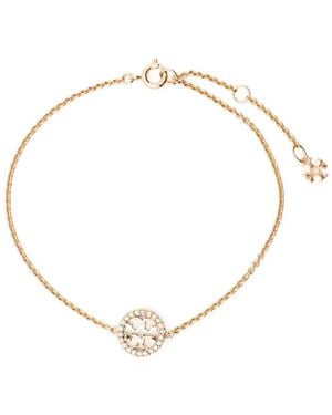 Tory Burch Miller Cut-Out Logo Bracelet - Metallic