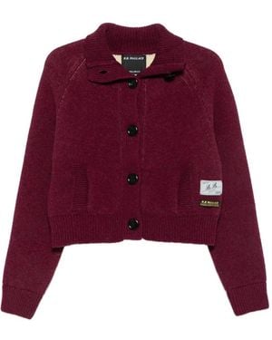 B.B. Wallace Hesse Button-Fastening Cardigan - Purple