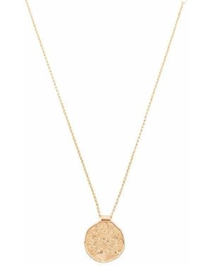 Maje Zodiac Medal Necklace - Metallic