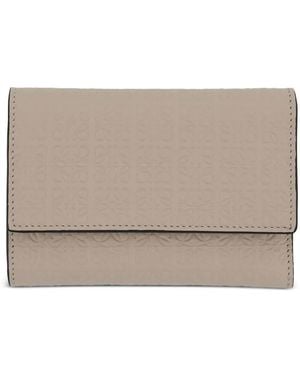 Loewe Portafoglio Repeat Goffrato - Grigio
