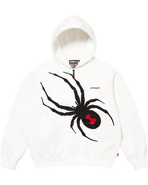 Supreme X Spyder Logo-Print Hoodie - White