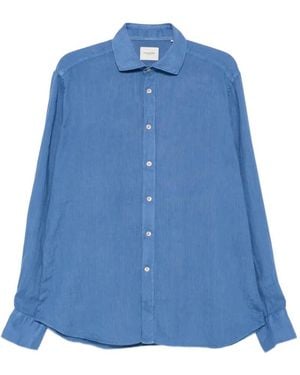 Tintoria Mattei 954 Chemise À Manches Longues - Blue