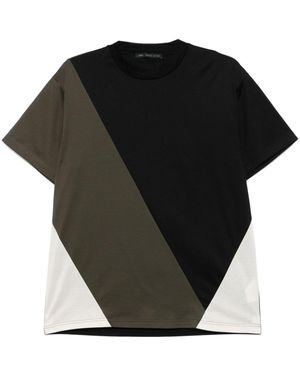 Low Brand Colourblock T-Shirt - Black