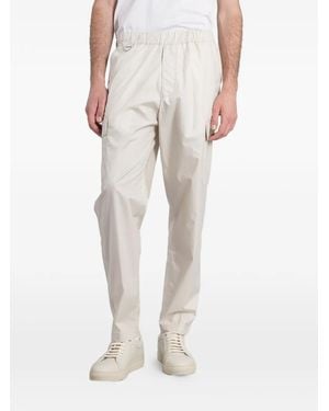 Low Brand Combo Elasticated-Waist Cargo Trousers - Natural