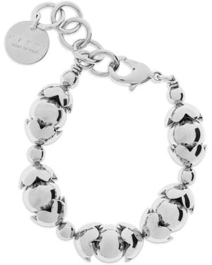 Marni Logo-Engraved Bracelet - Metallic