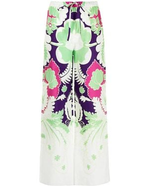 Valentino Garavani Printed Wide-leg Trousers - Multicolour