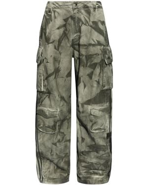 adidas Camouflage-Print Cargo Pants - Green