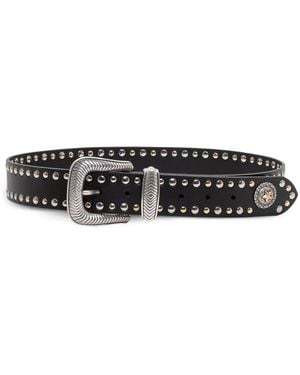 KATE CATE Floyd Studded Belt - White