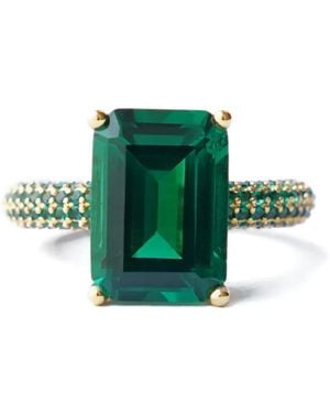 Izabel Display Anillo Mega Rectangle - Verde