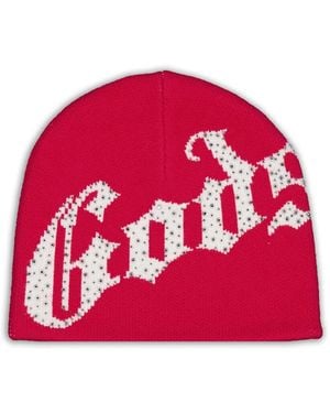 Godspeed Logo Studded Beanie - Red