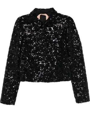 N°21 Sequin Jacket - Black