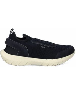 BOSS Motion Sneakers Mit Mesh-Einsatz - Blau