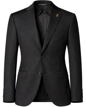 Pal Zileri Blazer À Plaque Logo - Black