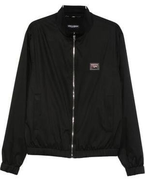 Dolce & Gabbana Zip Bomber Jacket - Black