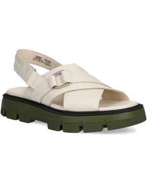 Sorel Crossover Slingback Sandals - Natural