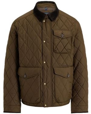 Polo Ralph Lauren Veste Matelassée En Velours Côtelé - Brown