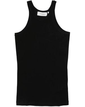 Sportmax Spxfumato Ribbed-Knit Tank Top - Black