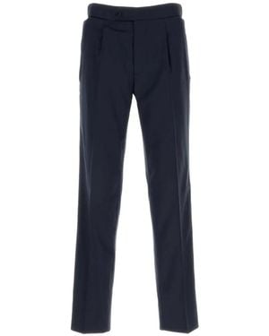 Brioni Pleated Wool Trousers - Blue