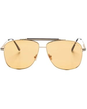 Tom Ford Jaden Metal Sunglasses - Natural