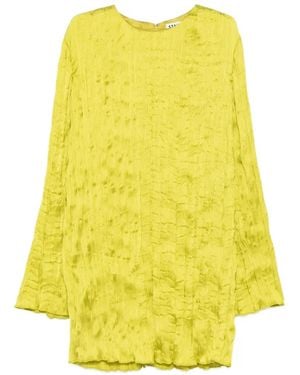 STAUD Kona Textured Mini Dress - Yellow