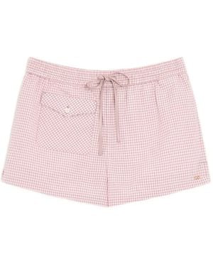 Valentino Garavani Check Pattern Shorts - Pink