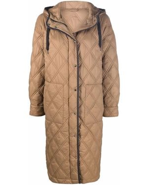 Brunello Cucinelli Quilted-Finish Padded Jacket - Natural