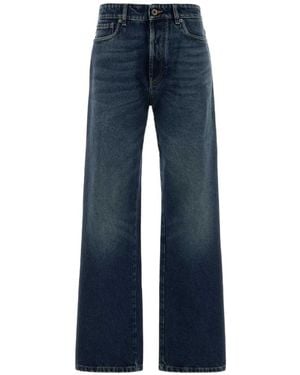 Miu Miu Jeans Con Cinque Tasche - Blu
