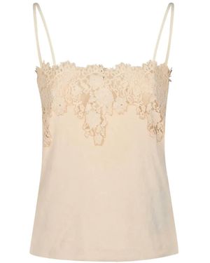 Alberta Ferretti Blusa Con Tirantes Finos - Neutro
