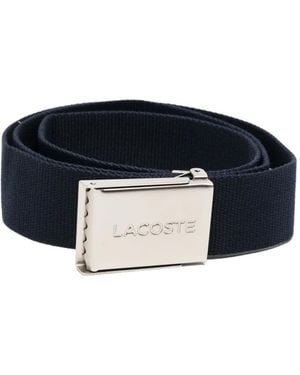 Lacoste Cinturón Con Hebilla Grabada - Azul