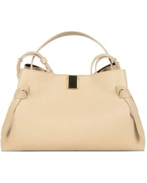 Yuzefi Mini Gyoza Top-Handle Tote Bag - Natural