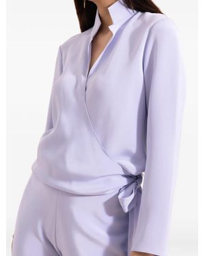 Peter Cohen Wrap Blouse - Purple
