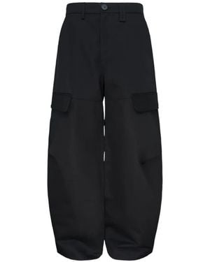 Simone Rocha Knee-Pleat Cargo Pants - Black