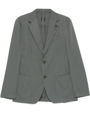 Lardini Blazer Met Enkele Rij Knopen - Grijs