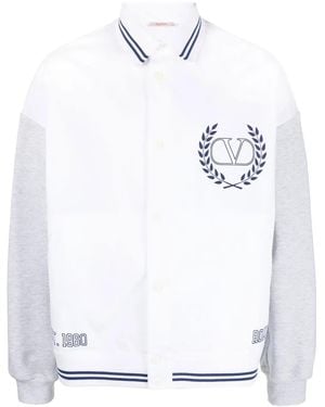 Valentino Garavani Vlogo Bomber Jacket - White