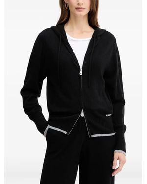 Pinko Hooded Ribbed Knitwear - ブラック