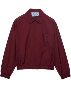 Prada Poplin Jacket - Red