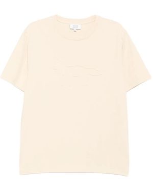 Maison Kitsuné Profile Fox-Patch T-Shirt - Natural