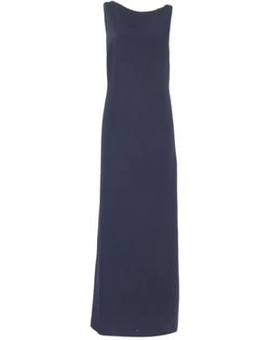 P.A.R.O.S.H. Open-Back Day Dress - Blue