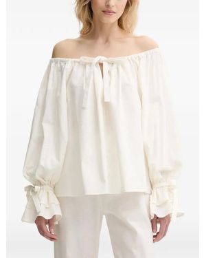 Sleeper Conjunto De Ropa De Andar Por Casa Con Volantes - Blanco