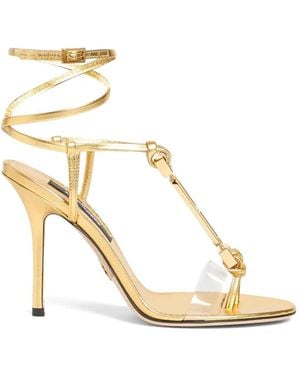 DSquared² Chic Night Heeled Sandals - Metallic