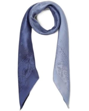 Ferragamo Fular Palazzo En Jacquard - Azul
