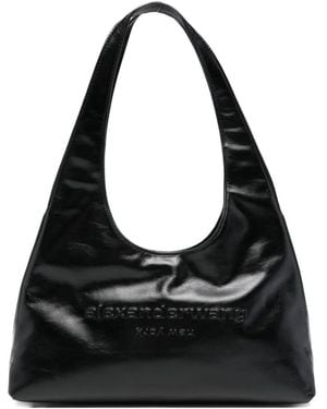Alexander Wang Small Embossed Shoulder Bag - Black