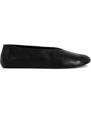 The Row Slip-On Ballet Flats - Black