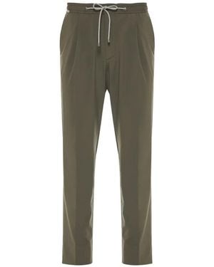 Corneliani Pantalon À Lien De Resserrage - Green