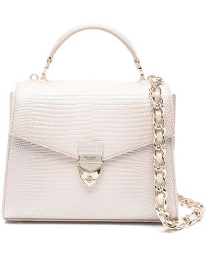 Aspinal of London Midi Mayfair 2 Top-Handle Bag - White