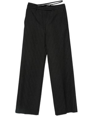Tom Ford Pinstripe-Pattern Pants - Black