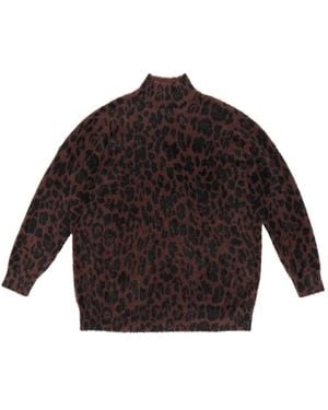 Bimba Y Lola Sweat À Imprimé Léopard - Marron