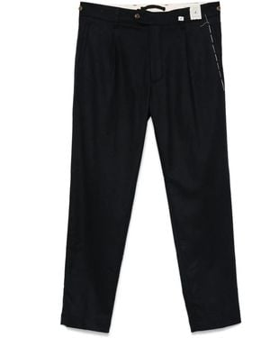 Myths Pleated-Pocket Pants - Black