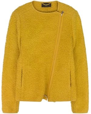 Loro Piana Evening Asymmetrical Zip-Front Jacket - Yellow